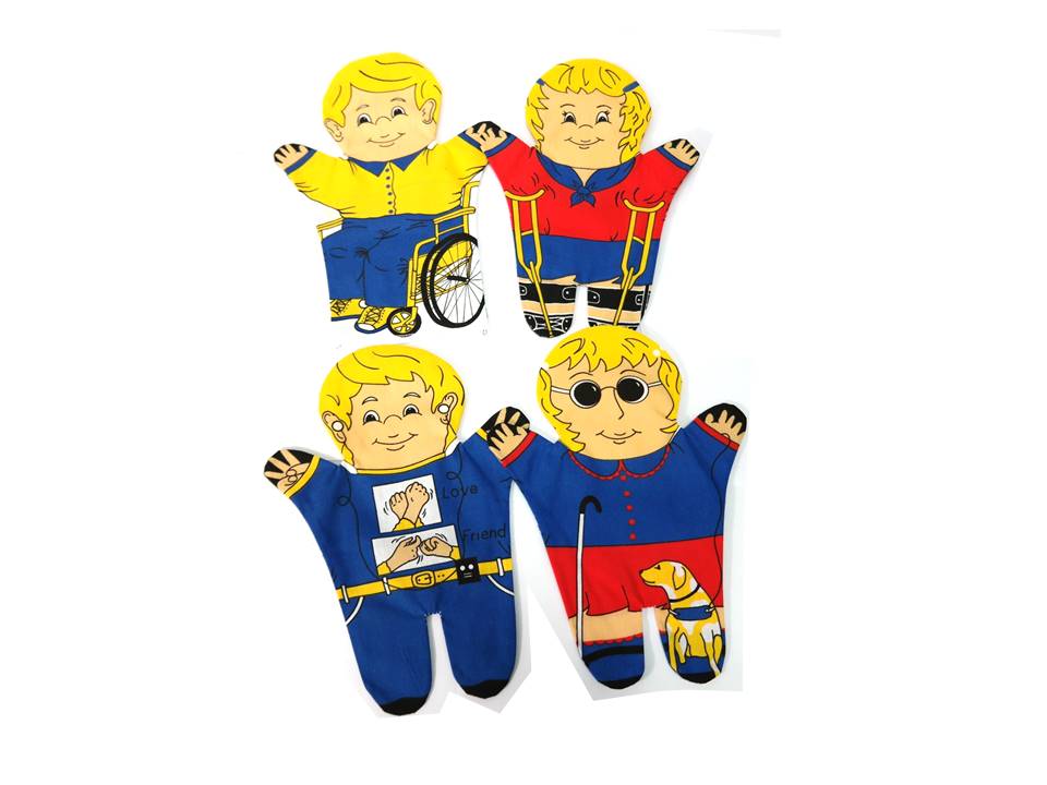 243 Printed puppets Special NeedsWhite Educo