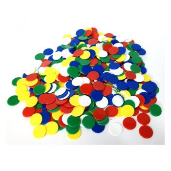 396b – Bag 500-22mm Counters 5 Colours