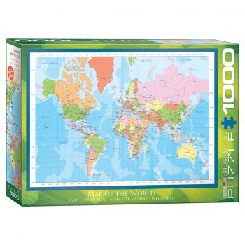 173 – 1000pce Puzzles 6000-1271 Map Of The World