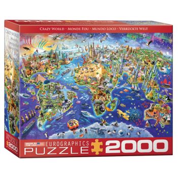 179 – 2000pce Puzzles (5 Des) 8220-5343 Crazy World