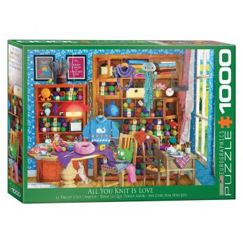 173 – 1000pce Puzzles 6000-5405 All You Knit Is Love