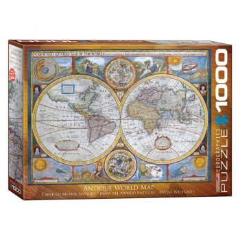 173 – 1000pce Puzzles 6000-2006 Antique World Map