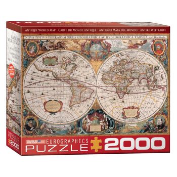 179 – 2000pce Puzzles (5 Des) 8220-1997 Antique World Map