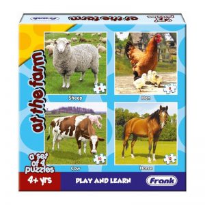 151a – Animal Puzzles Farm 4 In A Box 6, 8, 10, 12pc