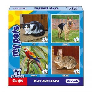 151a – Animal Puzzles Pets 4 In A Box 6, 8, 10, 12pc