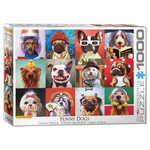 173 – 1000pce Puzzles 6000-5523 Dog Portraits (Funny Dogs) – L Heffern