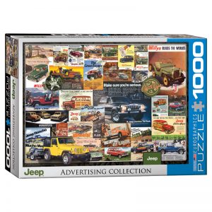173 -1000pce Puzzles 6000-0758 Jeep Advertising Collection