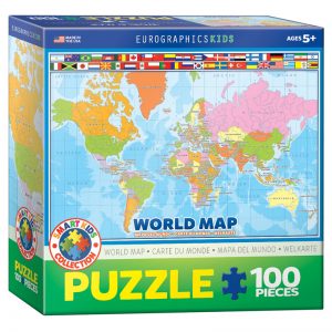 175 -100pce Puzzles 6100-1271 World Map
