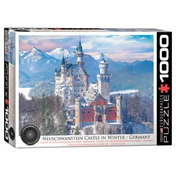 173 – 1000pce Puzzles 6000-5419 HDR Neuschwanstein In Winter