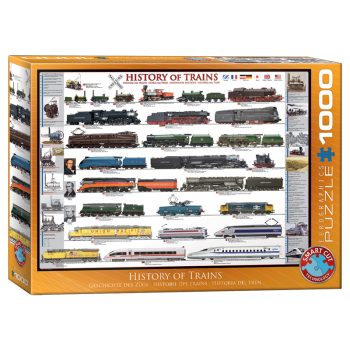 173 – 1000pce Puzzles 6000-0251 History Of Trains